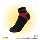 Zonal Cushioned Badminton Ankle Socks